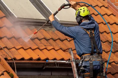 Démoussage et hydrofuge de toiture à Lans